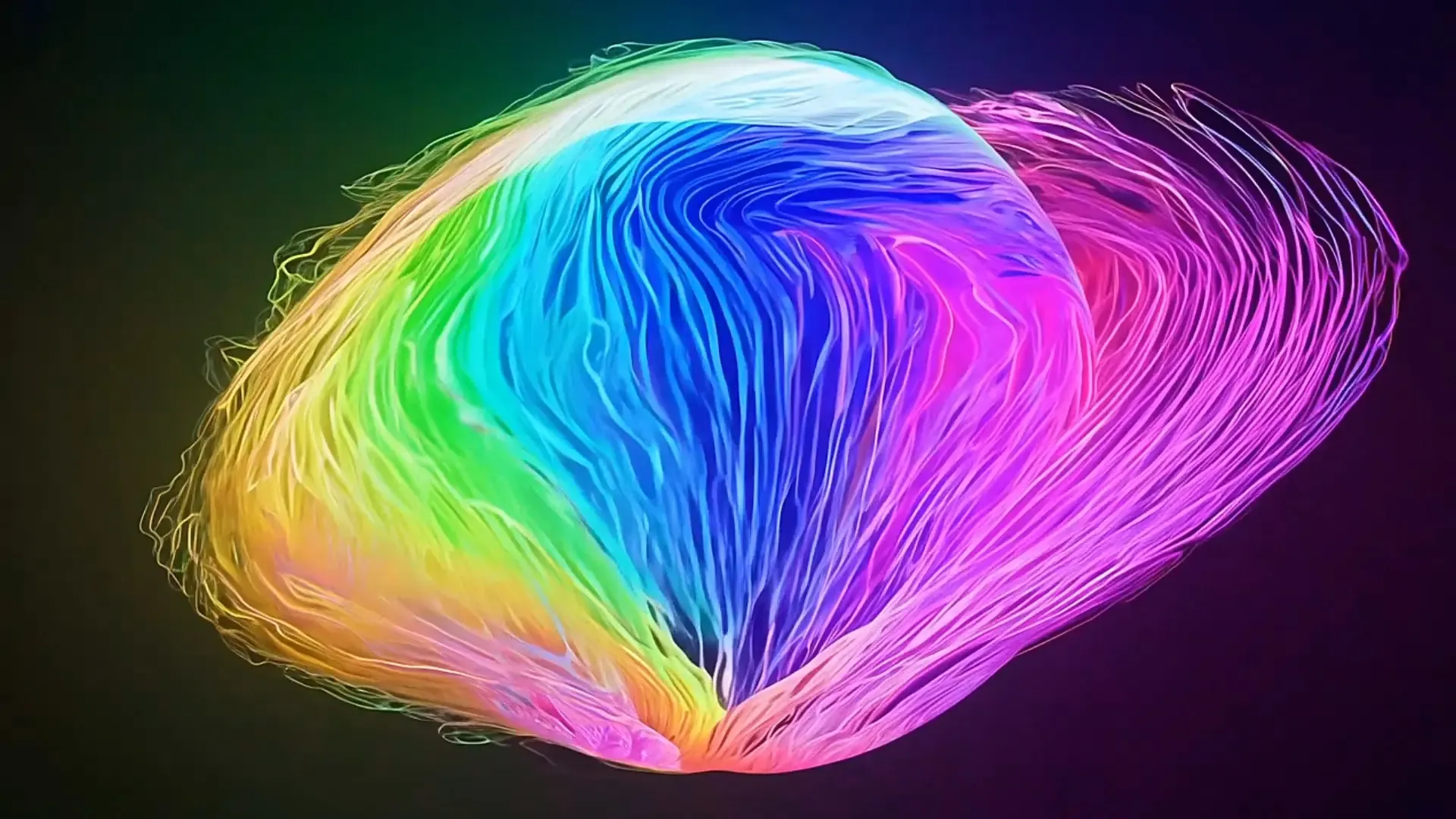 Colorful Flowing Energy Lines Overlay for Logo Animation